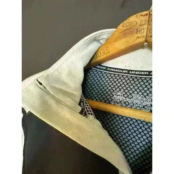 Under Armour Coldgear Fitted‎ Base Zip Pullover 1/4 Mens Small Waffle Cold Gear - Picture 2 of 12